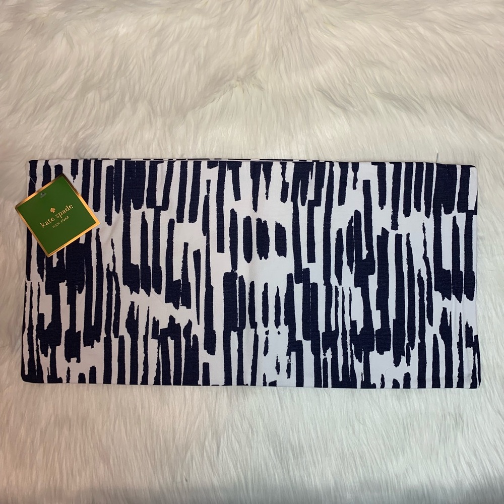 Kate Spade Paint Drip Navy Decorative Pillow Case